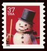 #3682 - 37¢ Snowman w Top Hat