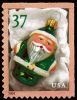 #3888 - 37¢ Green Santa