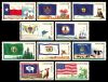 #4323S- (45¢) Flags (6) Texas - Wyoming