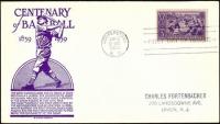 1939 Baseball Centennial FDC