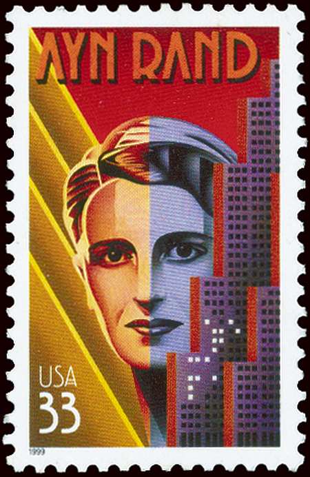 Ayn Rand US postage stamp