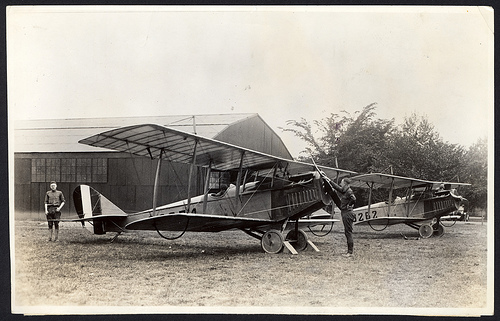 Airmail Delivery with Curtiss Jenny Airplanes