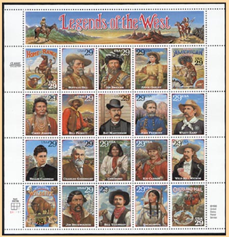 2870 - 29¢ Recalled Legends - Error Sheet of 20